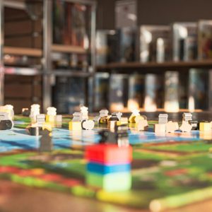 board game setup.